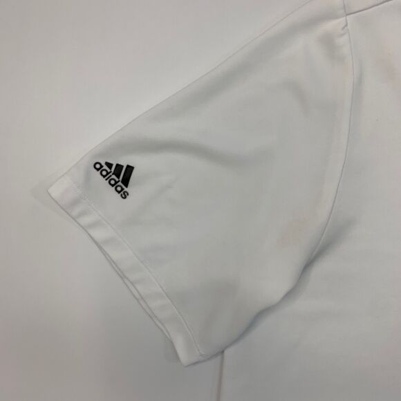 Adidas Polo Shirt Mens M Medium White Short Sleeve Quick Drying Performance Golf - Picture 3 of 15